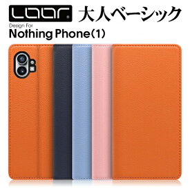 LOOF PASTEL Nothing Phone (2) Nothing Phone (1) ケース カバー Nothing Technology スマホ NothingPhone2 NothingPhone1 ケース カバー 手帳型 スマホケース カード収納 カードポケット スタンド シンプル
