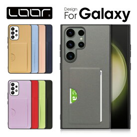 [シンプル!カード収納 背面]LOOF SKIN-SLIM-SLOT Galaxy S23 FE A54 A53 5G S23 S22 S21+ Ultra M23 5G ケース カード収納 Galaxy A32 Note20 S20 Ultra 5G S20+ S20 A7 Note10+ S10+ S10 スマホケース ケース カバー カード カード収納 背面 薄い シンプル