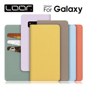 LOOF BOOK Galaxy Note10+ A41 S10+ S10 A20 A7 A30 Feel2 Feel ケース カバー S9+ S9 S8+ S8 S7 6 edge Note9 Note8 GalaxyS 10 10+ 9 9+ 8 8+ ケース カバー 手帳型 スマホケース 本革 レザー カード収納 カードポケット マグネットなし スタンド 大人かわいい Leather