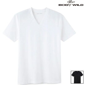 BODY WILD (ボディワイルド) - BWB615J メンズ Vネック 半袖Tシャツ