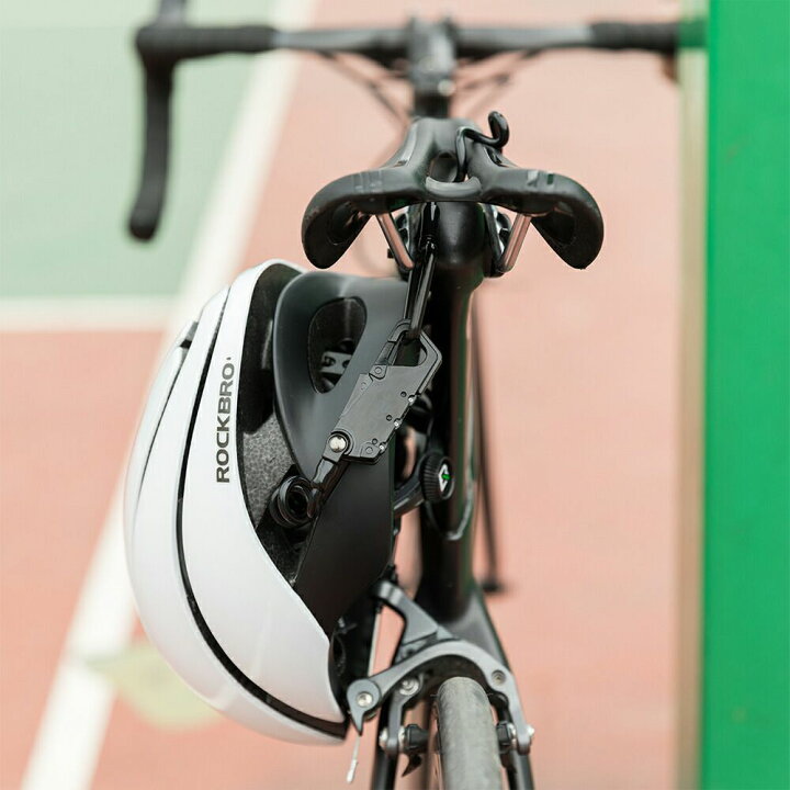公式】 ヘルメットロックホルダー バイク 盗難防止 汎用 キーロック 鍵 自転車 クロス