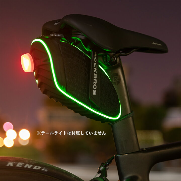 楽天市場】前代未聞!?LEDで光るサドルバッグ 【送料無料】 ピカピカ 