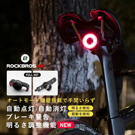 オートモード機能 テールライト 自転車 テールライト シートポスト サドル取り付けタイプ セット版 ブレーキ警告機能 3種類の点灯モード 自転車用テールライト USB充電 サイクルライト 自転車の後方の補助灯 ブレーキセンシング TL907Q50