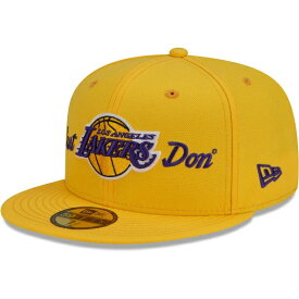 ロサンゼルス・レイカーズ ニューエラ（New Era） x Just Dオン 59FIFTY フィットタイプハット - ゴールド