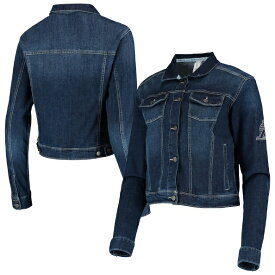 ロサンゼルス・レイカーズ Lusso レディース Georgie スワロフスキー クリスタルs ボタン-アップ Denim ジャケット - ブルー