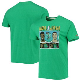 ジェイレン・ブラウン/ジェイソン・テイタム ボストンセルティックス Homage NBA Jam トライブレンド Tシャツ - 杢調 グリーン