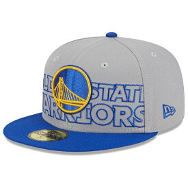 ゴールデンステイトウォリアーズ ニューエラ（New Era） 2023 NBA ドラフト ツー-トーン59FIFTY フィットタイプハット - グレー/ロイヤル