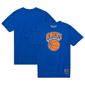 ニューヨークニックス ミッチェル＆ネス ユニセックス ハードウッドクラシックス MVP スローバック ロゴ Tシャツ - ブルー