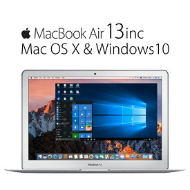【MacBook Air 13inc】MacOSX & Win10 搭載 Win と マック これ1台で同時に使える。待望のコラボ。Corei5 メモリ 4GB SSD 128GB wifi Early 2015 or 2014 Mac Book microsoft office付き マックブック エアー 本体【中古】【送料無料】