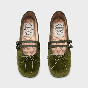 �y�����zRockfish Weatherwear ���b�N�t�B�b�V���E�G�U�[�E�F�A SQUARE TOE TWO STRAP MARYJANE (VELVET) �x���x�b�g �����[�W�F�[�� �t���b�g�V���[�Y �o���G�V���[�Y