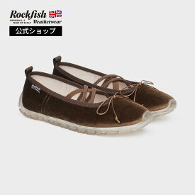 【公式】Rockfish Weatherwear ロックフィッシュウエザーウェア BELLA CROSS BANDING FLATS(PEBBLE SOLE) ベルベット メリージェーン フラットシューズ バレエシューズ 卒業式 結婚式 入学式 レディース