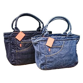 araiyan アライヤン スクエアバッグ トートバッグ マチ付き A4可 コットン デニム風 山陽ハイクリーナー デニム バッグ メンズ レディース 日本製 ウォッシュデニム デニムトート カジュアル ワーク アメカジ トラッド ナチュラル ブランド (43-ab24008)