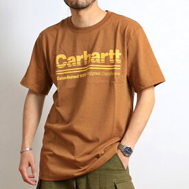 カーハート Carhartt Tシャツ 半袖 アウトドア プリント グラフィック リラックスフィット 大きいサイズ ビッグサイズ プリントTシャツ カジュアル アメカジ ストリート ヴィンテージ ブラウン 茶色 グレー 灰色 2023年 春夏 新作 インポート アメリカ企画 (23-crhtt105754)