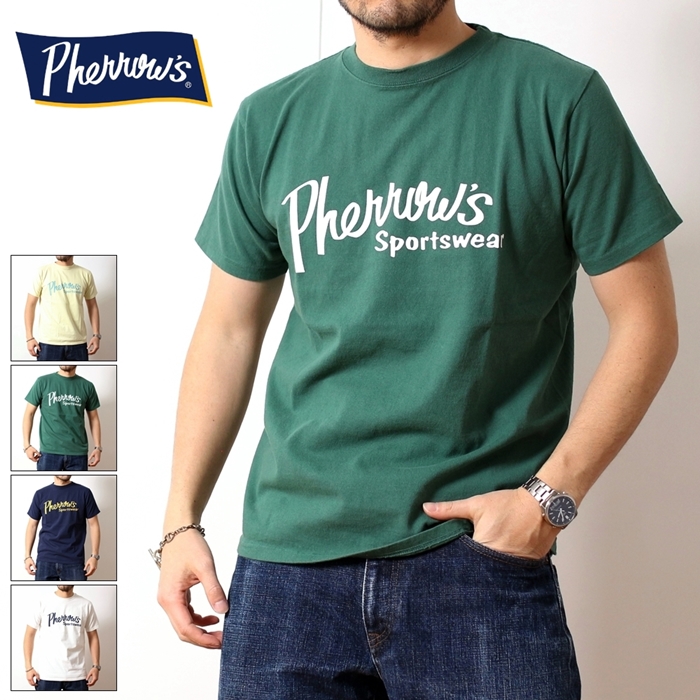 楽天市場】Pherrow's フェローズ Tシャツ 2024年 新作 24S-PT1 半袖