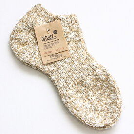 SUNNY NOMAD サニーノマド Summer Hemp Socks サマーヘンプソックス 麻靴下 日本製 アンクルソックス くるぶし丈 スニーカーソックス メンズ レディース くつ下 ブランド 杢色 スラブ ヘザー 霜降り メランジ カジュアル アメカジ アウトドア ナチュラル ギフト (66-tmso003)