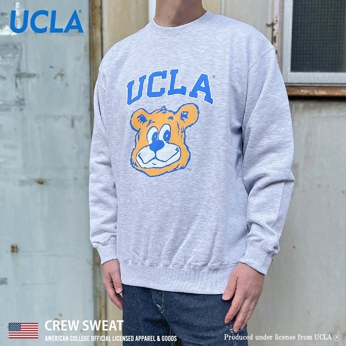 UCLA スウェット トレーナー メンズ クマ ブラウニー カレッジロゴ-