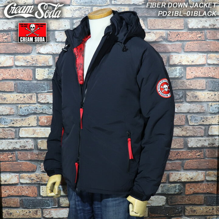 楽天市場】CREAM SODAクリームソーダ◇FIBER DOWN JACKET◇ファイバー  