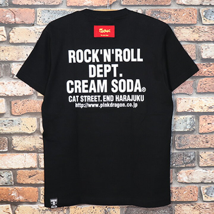 楽天市場】CREAM SODAクリームソーダ◇CS 角ドクロTシャツ◇◇BLACK 