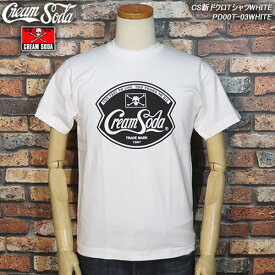 CREAM SODAクリームソーダ◆CS 新ドクロTシャツ◆◆WHITE◆