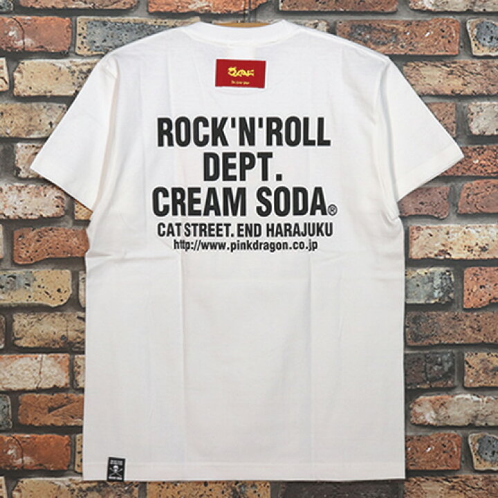 楽天市場】CREAM SODAクリームソーダ◇CS 新ドクロTシャツ◇◇WHITE 