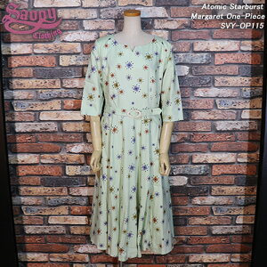 SAVOY CLOTHING�T���H�C�N���[�W���O��tomic Starburst ?Margaret One-Piece���A�g�~�b�N�E�X�^�[�o�[�X�g�}�[�K���b�g�����s�[�XSVY-OP115
