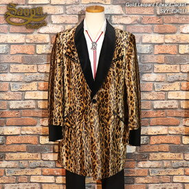 SAVOY CLOTHINGサヴォイクロージングGold Leopard Edward Jacketヒョウ柄ゴールドエドワードジャケットSVY-EJK011