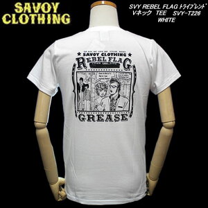 ��SAVOY CLOTHING�T���H�C�N���[�W���O��REBEL FLAG �g���C�u�����h �@V�l�b�NT�V���c��WHITESVY-T226