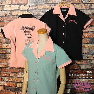 SAVOY CLOTHING �T�{�C�N���[�W���O Mels Ladies Bowling Shirts �����Y�E���f�B�[�X�{�E�����O�V���c SVY-LSH118