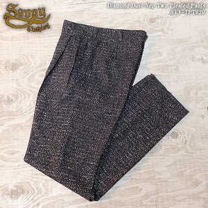 SAVOY CLOTHING �T�{�C�N���[�W���O Diamond Dust Nep Two Pleated Pants �_�C�������h�_�X�g�l�b�v 2�v���[�c�p���c SVY-TPT020