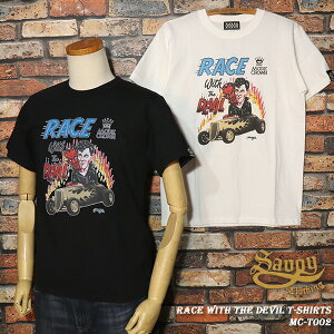 SAVOY CLOTHING �T�{�C�N���[�W���O MODE CROWN ���[�h�N���E�� Race With The Devil T-Shirts ���[�X�E�B�Y�U�f�r��T�V���c MC-T002