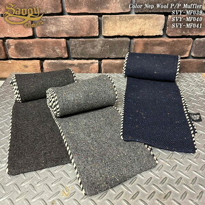 SAVOY CLOTHING �T�{�C�N���[�W���O Color Nep Wool P/P Muffler �J���[�l�b�v�E�[���p�C�s���O�}�t���[ SVY-MF039/SVY-MF040/SVY-MF041 ���J�r���[ ���b�N�����[�� �p���N
