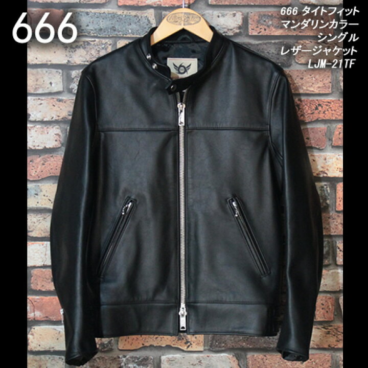 楽天市場】666トリプルシックス◇666 タイトフィットマンダリンカラー 