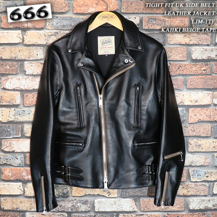 楽天市場】666/トリプルシックスTIGHT FIT UK SIDE BELT LEATHER 