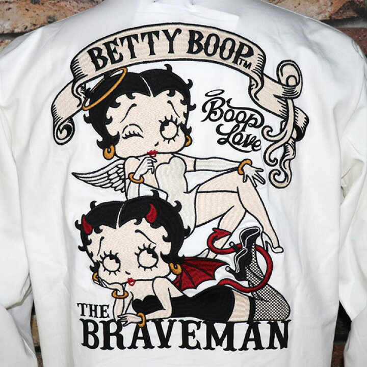 1079 THE BRAVE-MAN×BETTY BOOP 特大背面総刺繍両翼