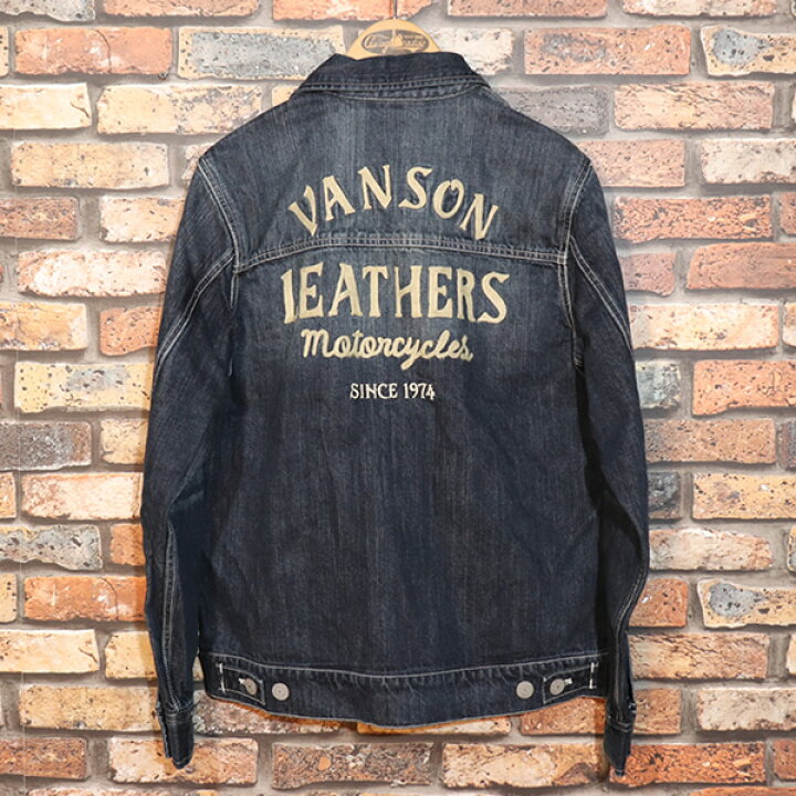 楽天市場】VANSON バンソン 刺繍デニムジャケット Gジャン INDIGO NVSL 