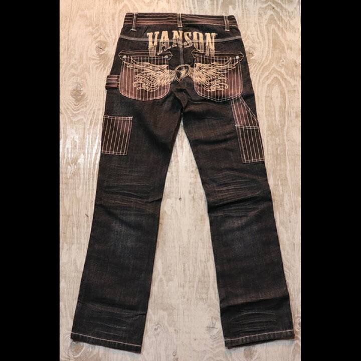 楽天市場】VANSON バンソン ウォバッシュ切替え デニムペインター 