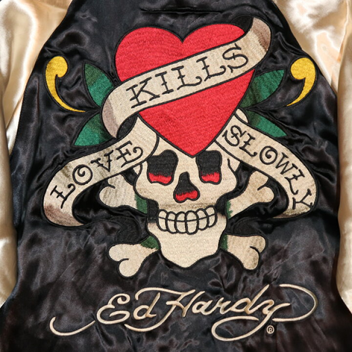 楽天市場】ED HARDY エド・ハーディー REVERSIBLE SOUVENIR JACKET 