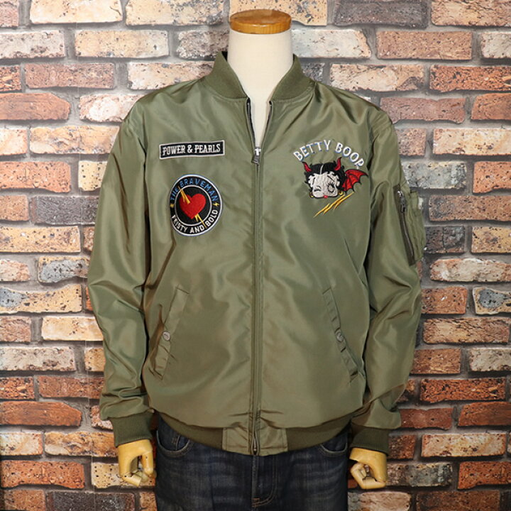 楽天市場】The BRAVE-MAN ×BETTY BOOP REVERSIBLE JACKET SOUVENIR×MA 