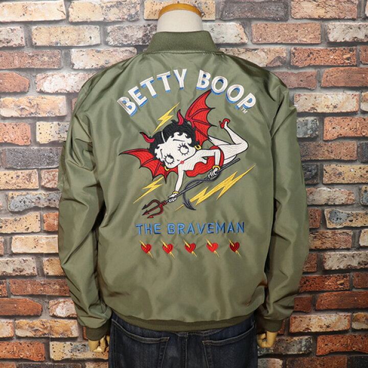 楽天市場】The BRAVE-MAN ×BETTY BOOP REVERSIBLE JACKET SOUVENIR×MA 