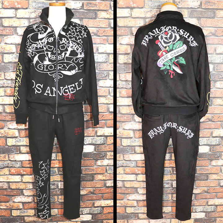 楽天市場】ED HARDY エドハーディー 起毛プレーティング パンツ 