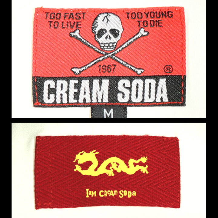 楽天市場】CREAM SODA クリームソーダ ダイス刺繍シャツ PD26SH-01 