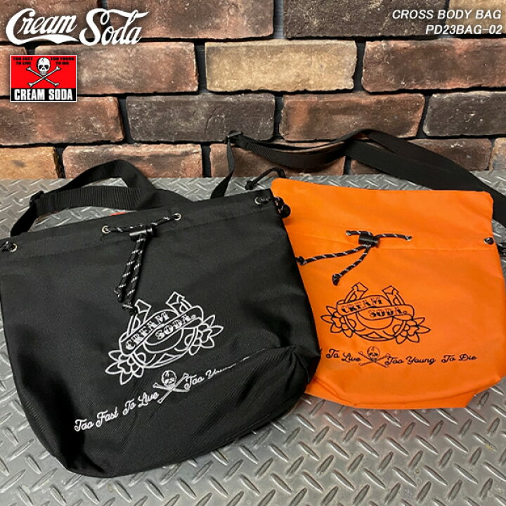 楽天市場】CREAM SODA クリームソーダ CROSS BODY BAG クロスボディー 