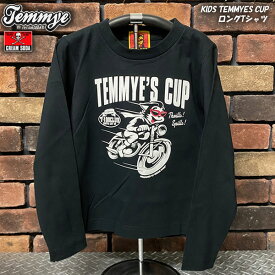 TEMMYE ティミー by CREAM SODA クリームソーダ KIDS TEMMYES CUP ロングTシャツ キッズ・ティミーズカップ長袖Tシャツ　PD-KIDS-31BLACK
