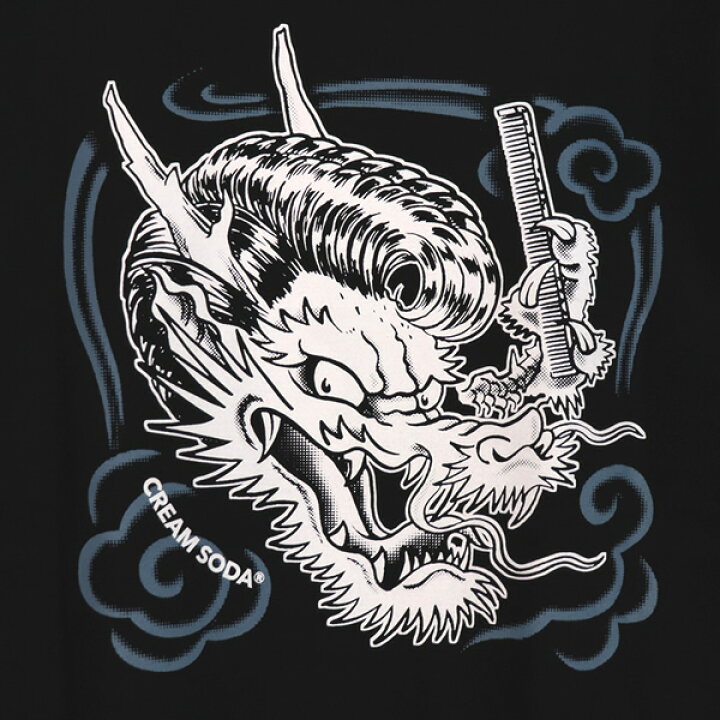 楽天市場】CREAM SODA クリームソーダ CSリーゼントドラゴンTシャツ 