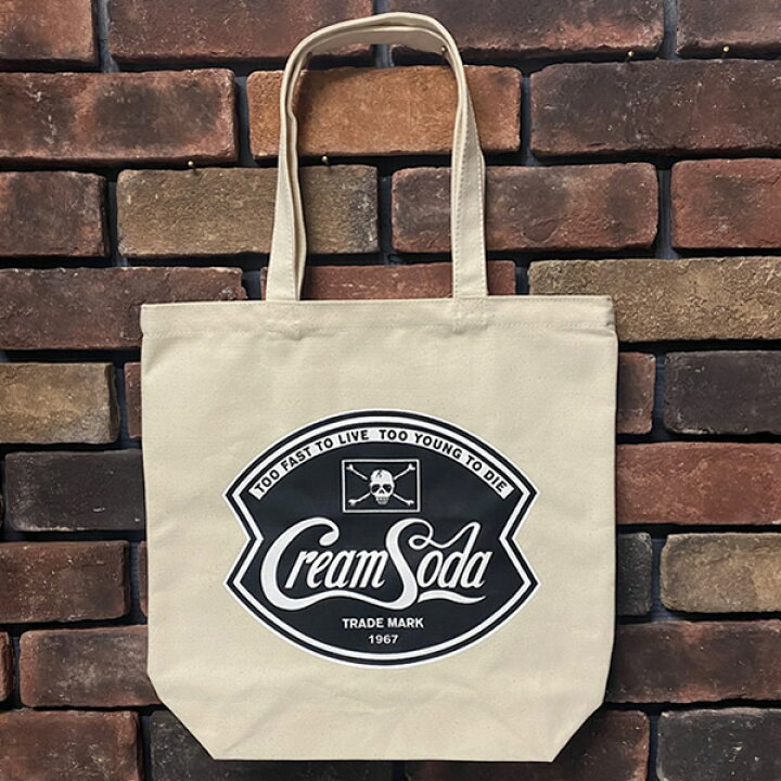 楽天市場】CREAM SODA クリームソーダ CS新ドクロトートバッグ PD24BAG 