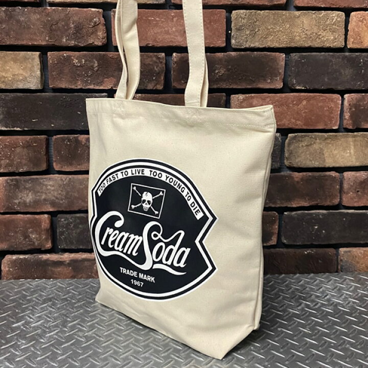 楽天市場】CREAM SODA クリームソーダ CS新ドクロトートバッグ PD24BAG 
