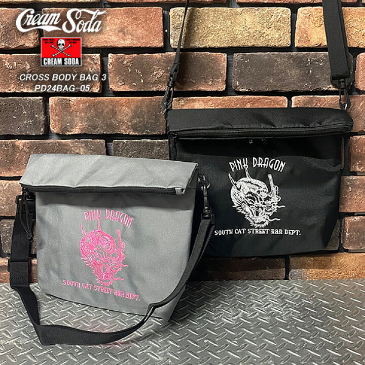 楽天市場】CREAM SODA クリームソーダ CROSS BODY BAG 3 クロス 