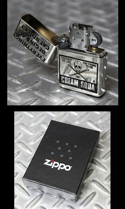 楽天市場】CREAM SODAクリームソーダ◇CS 角ドクロZippo◇PD18GS-15 