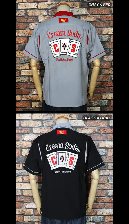 楽天市場】CREAM SODAクリームソーダ◇CS トランプ刺繍シャツ◇PD20SH 