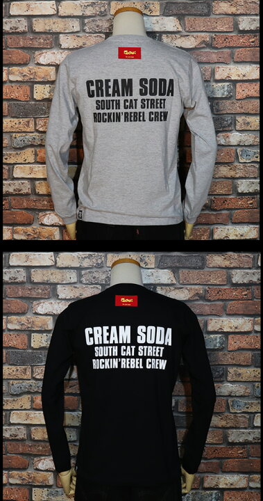 楽天市場】CREAM SODAクリームソーダ◇GR角ドクロ長袖Tシャツ◇PD20T 